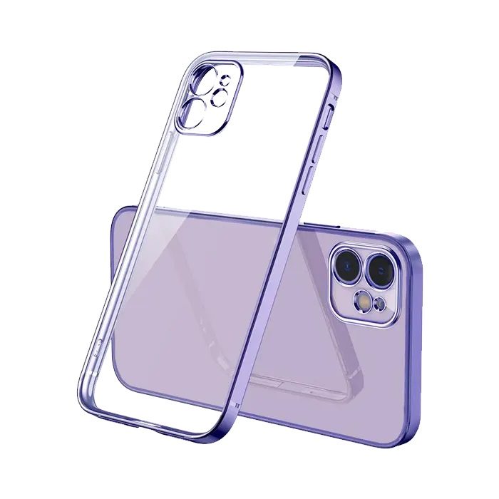 Samsung Galaxy A25 5G electroplate kameravédős szilikon hátlap tok (Lila)