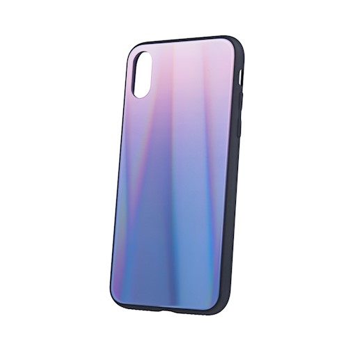 Apple iPhone 7 / iPhone 8 / iPhone SE 2020 / iPhone SE 2022 aurora glass hátlap tok (Barna - Fekete)