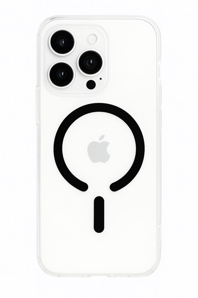 Apple iPhone 16 Pro ROAR Mag Color Crystal MagSafe hátlap tok (Fekete)