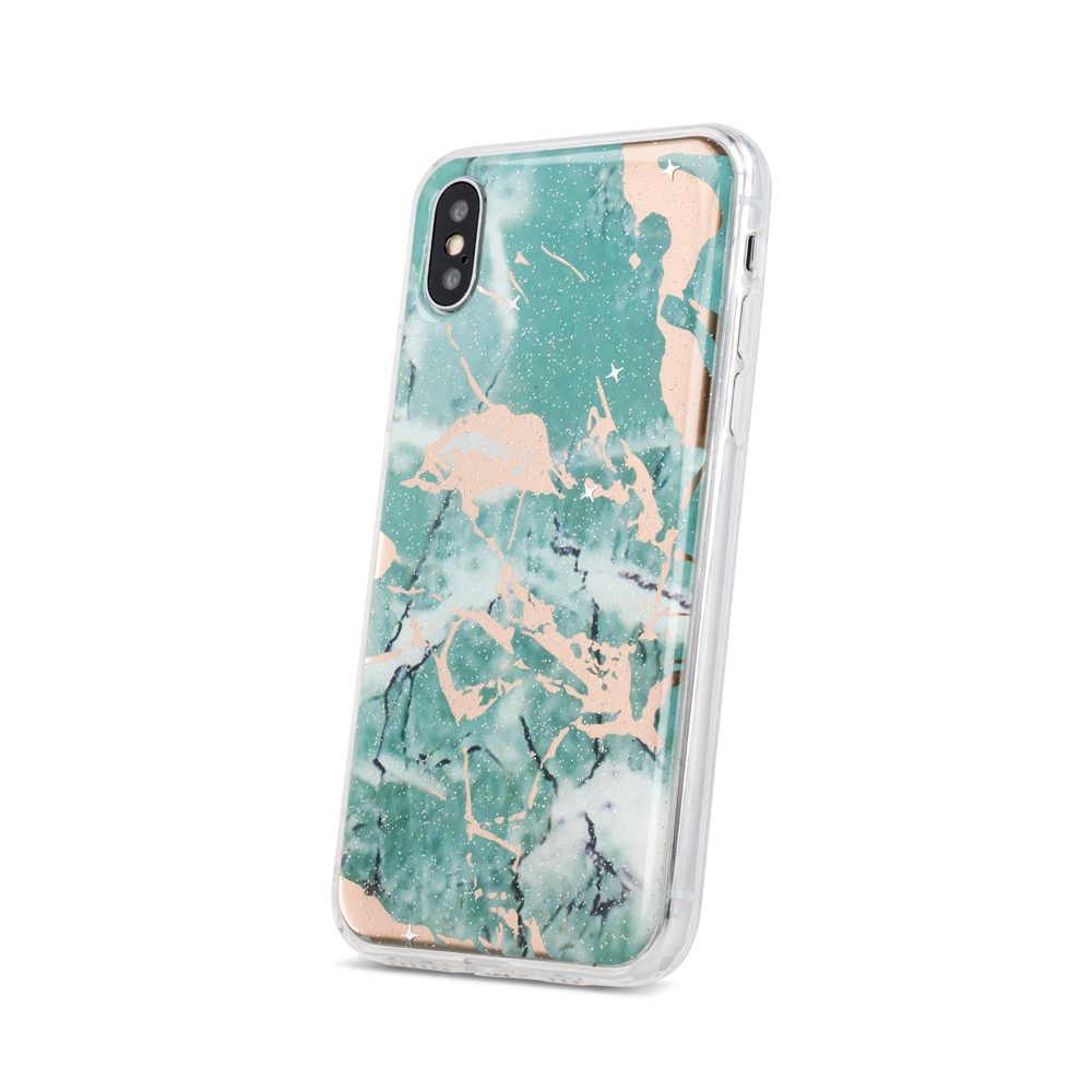 Apple iPhone X / iPhone XS marmur hátlap tok (Zöld)