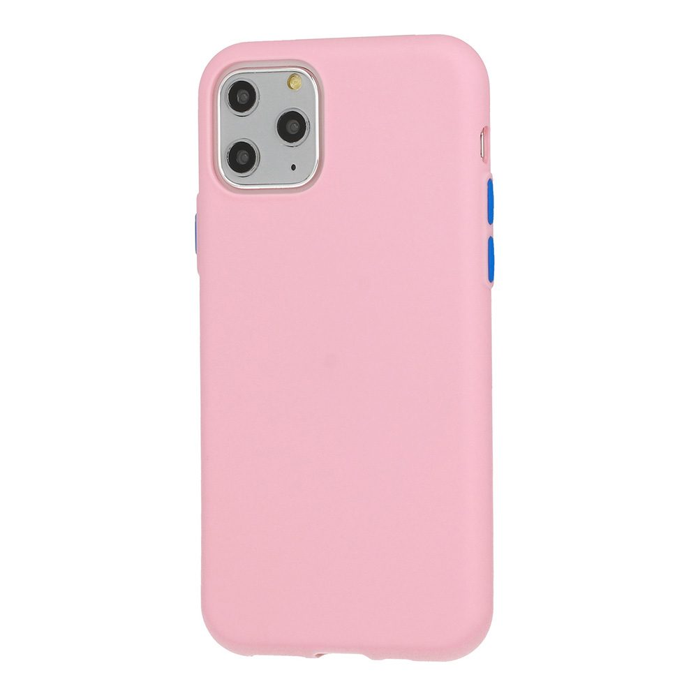 Apple iPhone 12 Pro solid szilikon hátlap tok (Rózsaszín)