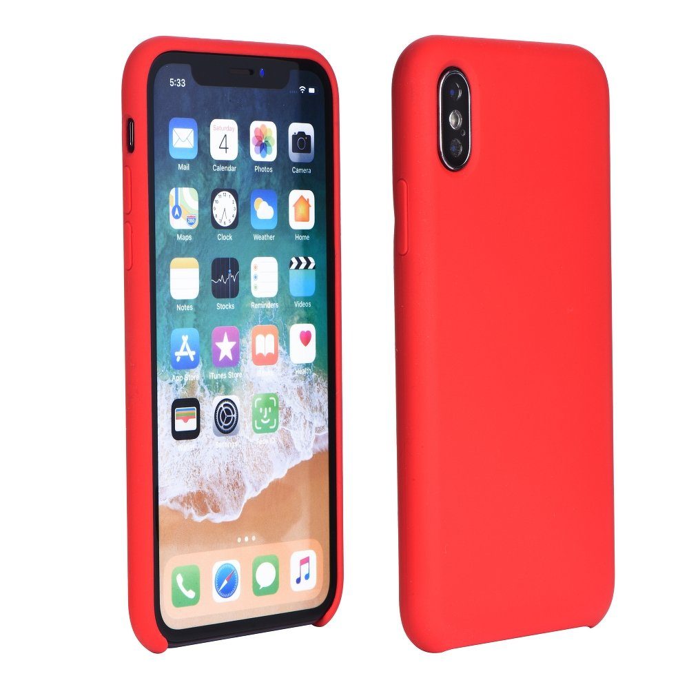 Apple iPhone 7 Plus / iPhone 8 Plus silicone hátlap tok (Piros)
