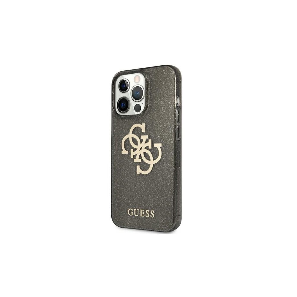 Apple iPhone 13 Pro Max Guess TPU Big 4G Full Glitter tok (Fekete) – GUHCP13XPCUGL4GBK