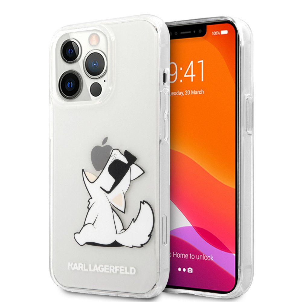 Apple iPhone 12 / iPhone 12 Pro Karl Lagerfeld PC/TPU Choupette Eats tok (Átlátszó - KLHCP12MCFNRC)