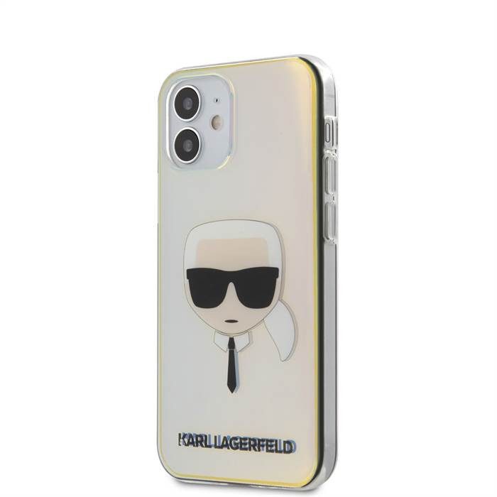 Apple iPhone 12 mini 5.4 Karl Lagerfeld PC/TPU Head tok (Gyöngyház) – KLHCP12SPCKHML