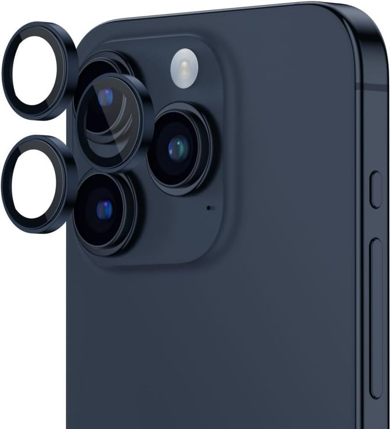 Apple iPhone 15 Pro / iPhone 15 Pro Max Hoco eagle eye metal kamera üvegfólia kék