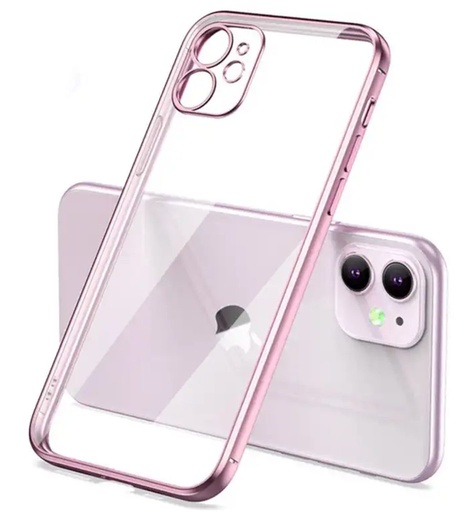 Xiaomi Redmi Note 13 5G electroplate kameravédős szilikon hátlap tok (Rózsaszín)