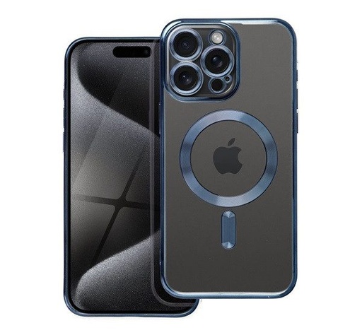Apple iPhone 15 Pro Max Color Chrome Magsafe hátlap tok (Kék)