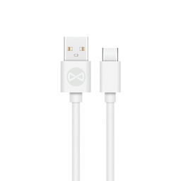 Forever USB-C 2A type-C adatkábel (Fehér)