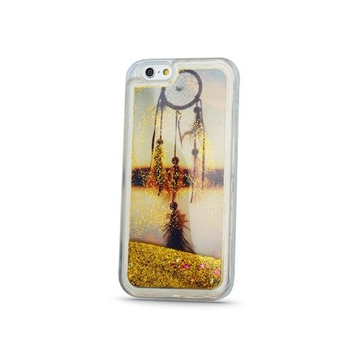 Apple iPhone 7 / iPhone 8 / iPhone SE 2020 / iPhone SE 2022 liquid glitter hátlap tok (Arany )