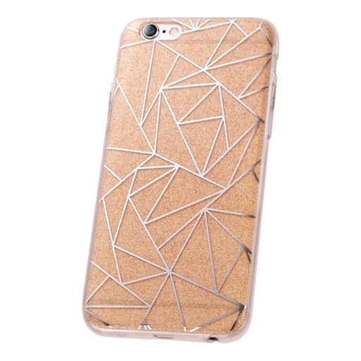 Huawei Mate 10 Lite fashion glitter geometric hátlap tok (Arany)