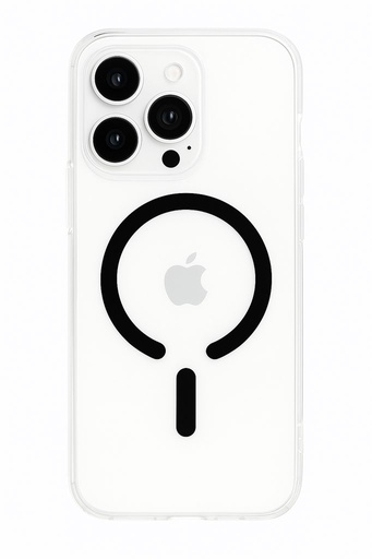 Apple iPhone 15 ROAR Mag Color Crystal MagSafe hátlap tok (Fekete)
