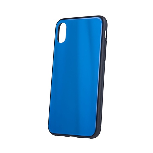 Apple iPhone XS Max aurora glass hátlap tok (Sötétkék)