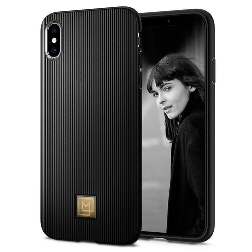 Apple iPhone X / iPhone XS Spigen La Manon prémium hátlap tok (Fekete)