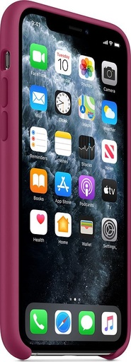 Apple iPhone 11 Pro (5,8") silicone gyári hátlap tok, gránátalma - MXM62ZM/A