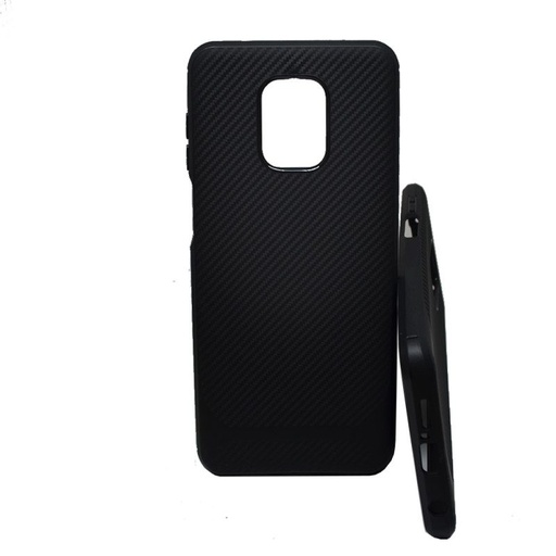Xiaomi Redmi Note 9 Pro/Note 9S/Note 9 Pro Max carbon protect hátlap tok, (Fekete)