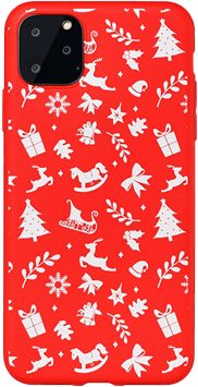 Apple iPhone 7 / iPhone 8 / iPhone SE 2020 / iPhone SE 2022 Chirstmas Moose, Santa Claus szilikon hátlap tok (6. minta)