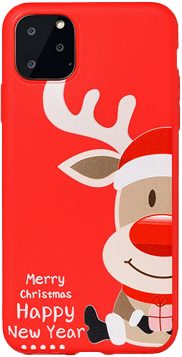 Samsung Galaxy S20 FE Chirstmas Moose, Santa Claus szilikon hátlap tok (3. Minta)
