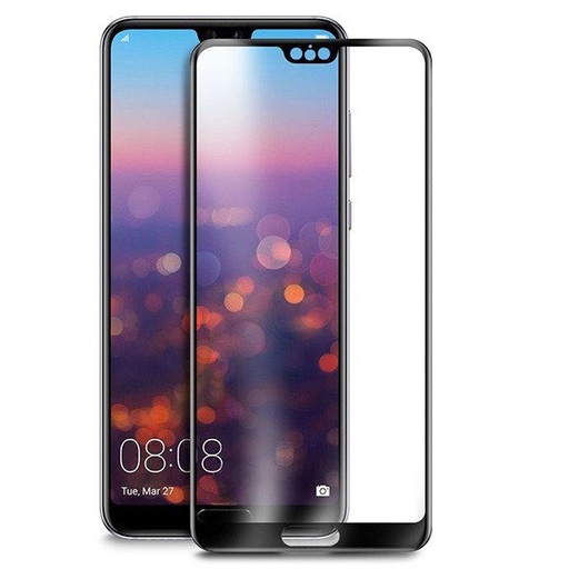 Samsung Galaxy A52 / A52 5G / A52s 5G 5D üvegfólia teljes kijelzőre, átlátszó (fekete keret)