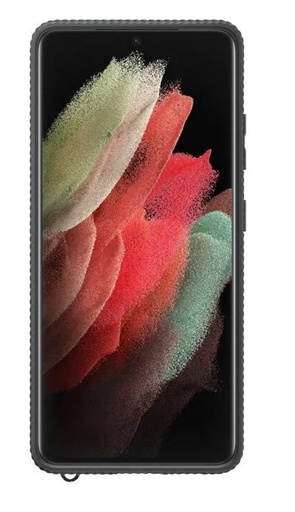 Samsung Galaxy S21 Ultra Kemény átlátszó tok (Fekete)