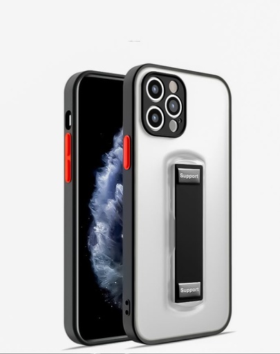Apple iPhone 7/8/SE 2020/ SE 2022 támaszos hátlap tok (Fekete)