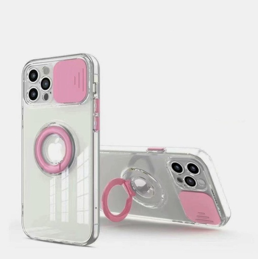 Samsung Galaxy A52 4G/A52 5G/A52s 5G lens bumper hátlap tok (Pink)