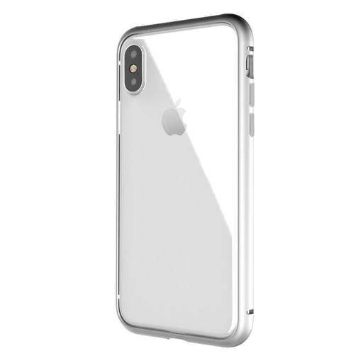 Apple iPhone X / iPhone XS mágneses adszorpciós hátlap tok (Fehér)