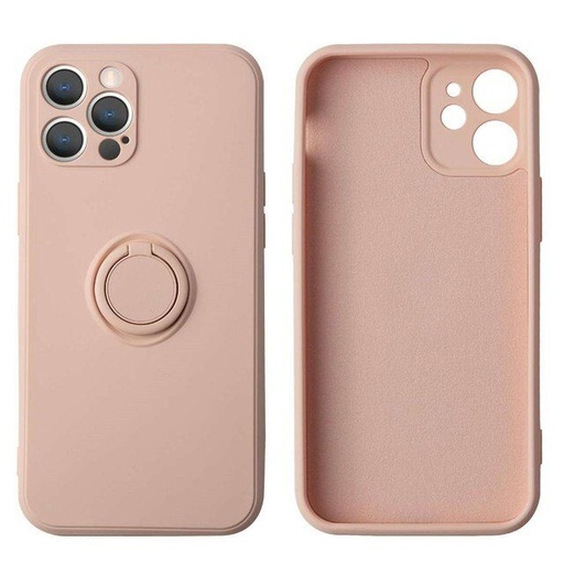 Apple iPhone 12 Pro finger grip mágneses hátlap tok (Pink)