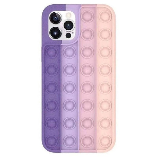 Samsung Galaxy A52 4G/A52 5G/A52s 5G push bubble hátlap tok (lila-pink)