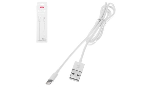 XO NB47 micro USB adatkábel (Fehér) – 2.4A