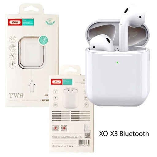 XO X3 vezeték nélküli Bluetooth fülhallgató (Fehér)