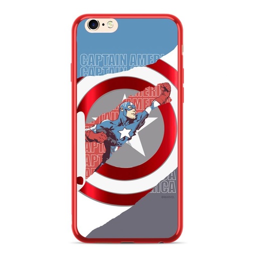 Apple iPhone X / iPhone XS Marvel Captain America 013 silicone hátlap tok (Piros)