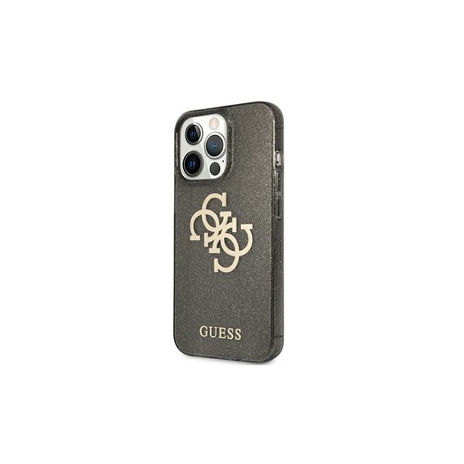Apple iPhone 13 Pro Max Guess TPU Big 4G Full Glitter tok (Fekete) – GUHCP13XPCUGL4GBK