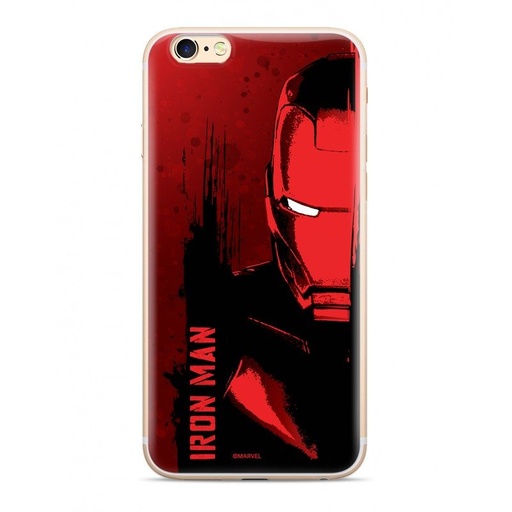 Apple iPhone XS Max Marvel Silicone Iron Man 004 hátlap tok, (Piros)