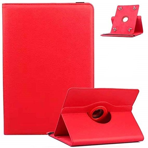 Univerzális méret10"-ig forgatható tablet tok, (Piros)