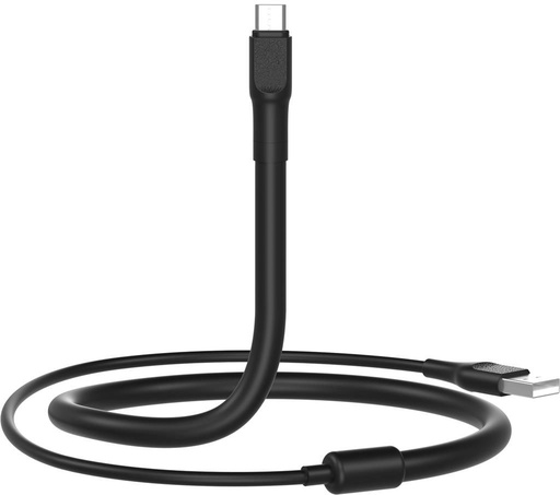 XO NB195 micro USB adatkábel (Fekete) – 1.2 m, 2 az 1-ben, asztali tartóval