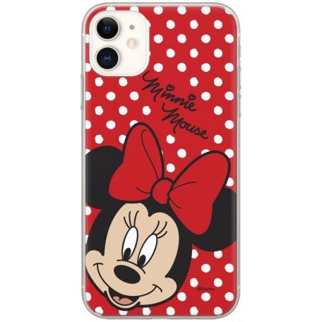 Apple iPhone 13 Pro Disney silicone Minnie 008 hátlap tok (Piros)