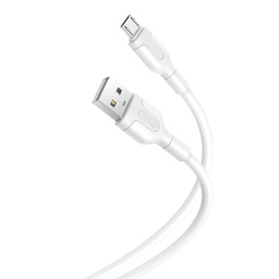XO NB212 micro USB adatkábel (Fehér) – 2.1A