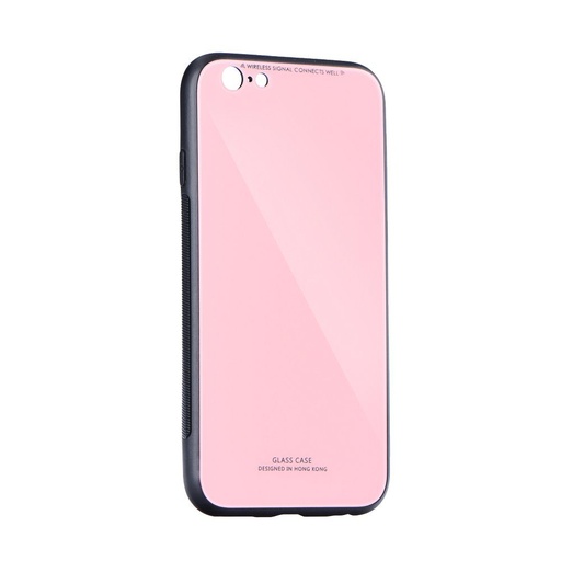 Huawei P30 üveg hátlap tok (Pink)