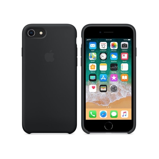 Apple iPhone 7/8/SE 2020/SE 2022 MagSafe kompatibilis szilikon tok (Fekete)