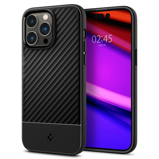 Apple iPhone 14 Pro Spigen core armor prémium hátlap tok (Fekete)