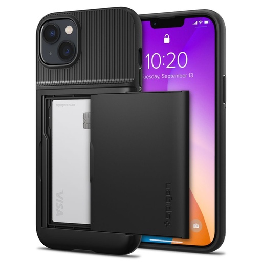 Apple iPhone 14 Plus Spigen slim armor CS ütésálló hátlap tok (Fekete)