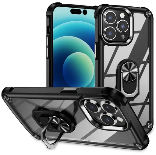 Apple iPhone 13 Pro Max airbag ütésálló hátlap tok (Fekete)