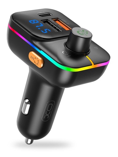 XO BCC09 FM transmitter (TF card slot +PD 25W gyorstöltés) fekete