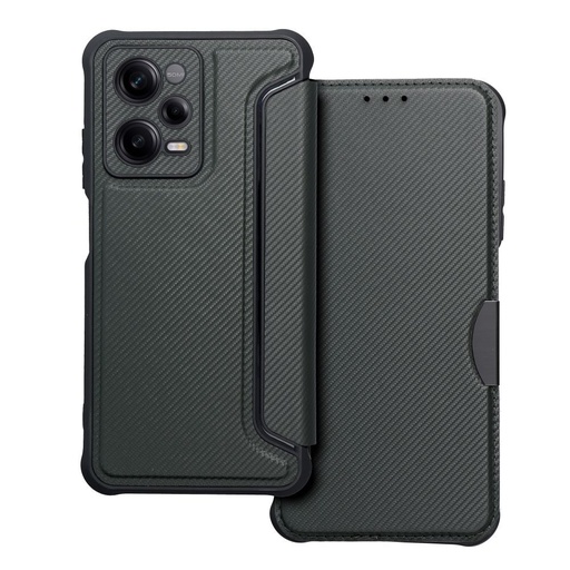 Xiaomi Redmi Note 12 Pro 5G Razor mágneses ütésálló notesz tok (Zöld)