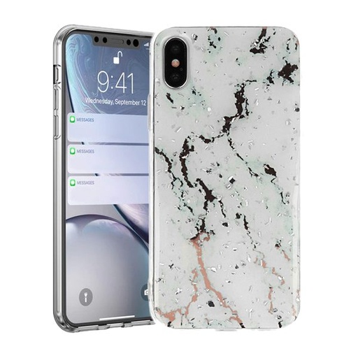 Samsung Galaxy A50 / Galaxy A30s / Galaxy A50s Vennus marble stone hátlap tok (Fehér)