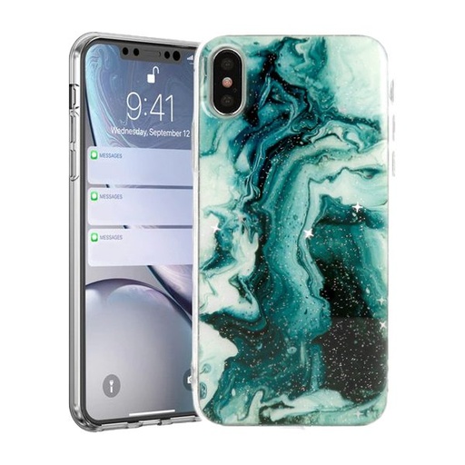 Samsung Galaxy A50 / Galaxy A30s / Galaxy A50s Vennus marble stone hátlap tok (Zöld)