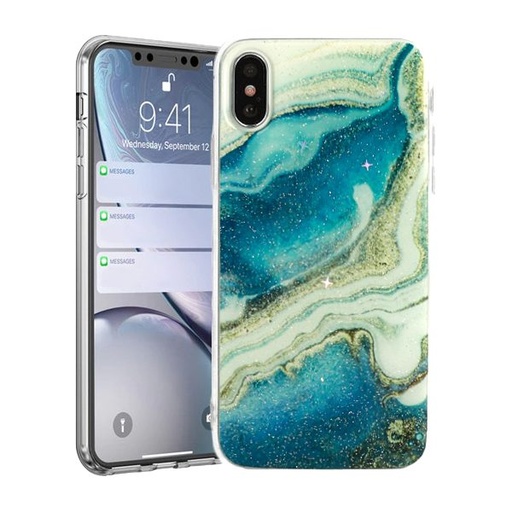 Samsung Galaxy A50 / Galaxy A30s / Galaxy A50s Vennus marble stone hátlap tok (Sötétkék)