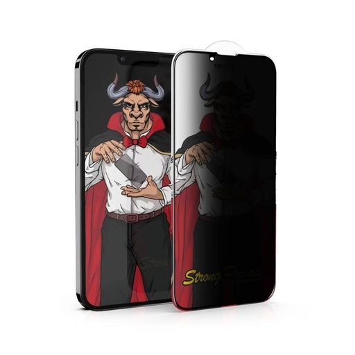 Apple iPhone 15 Plus OX Warrior Mr. Magic privacy betekintésgátló üvegfólia átlátszó (fekete keret)