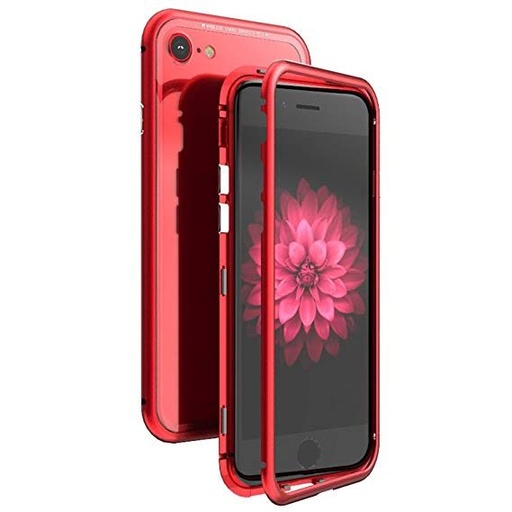 Apple iPhone X / iPhone XS mágneses adszorpciós hátlap tok (Piros)